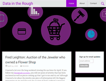 Tablet Screenshot of dataintherough.com